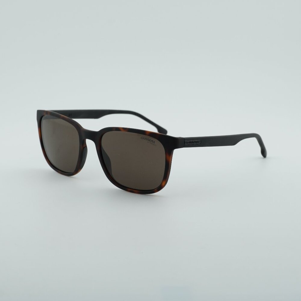 CARRERA 8046/S 0N9P 70 Sunglasses Matte Havana Square Frame, Brown Lenses